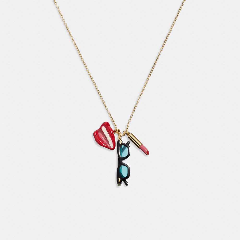 Collier Lèvres et rouge à lèvres Coach X Tom Wesselmann