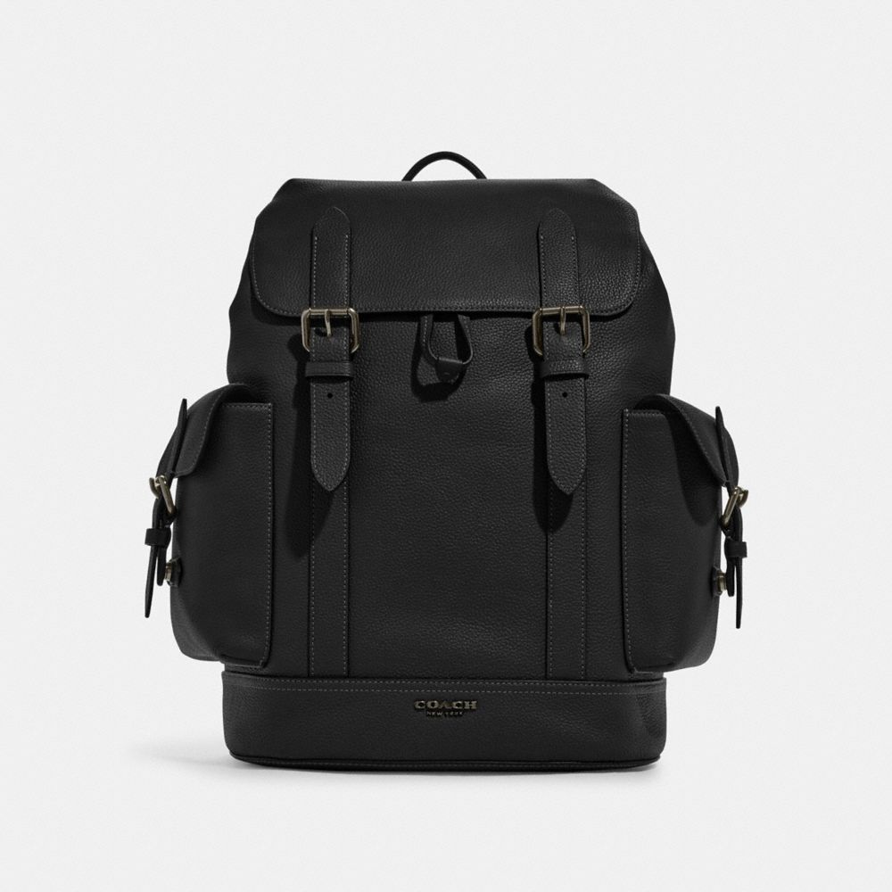 Coach leather backpack clearance sale