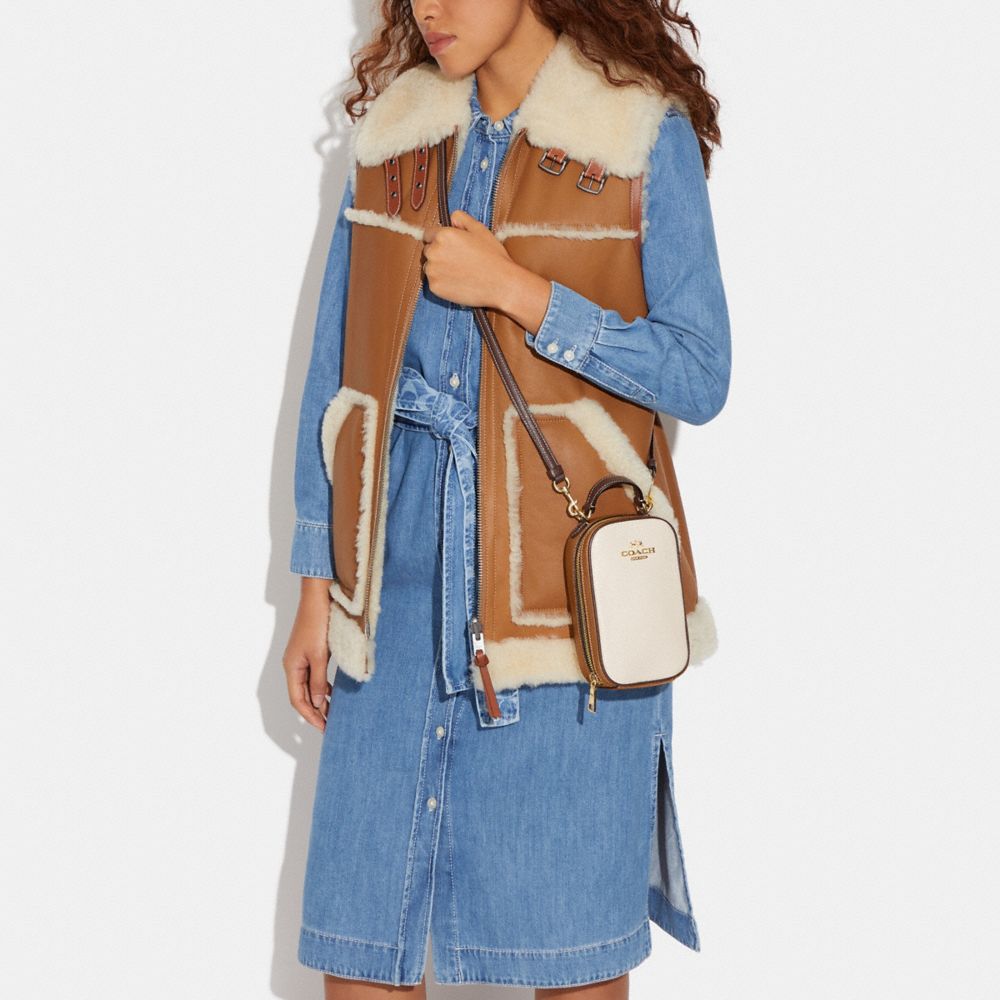 COACH®,Eva Phone Crossbody In Colorblock,,Detail View