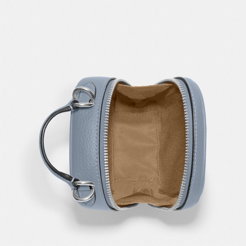 COACH®,エヴァ フォーン クロスボディ,ミニバッグ&お財布ショルダー,ｼﾙﾊﾞｰ/ｸﾞﾚｰ ﾐｽﾄ