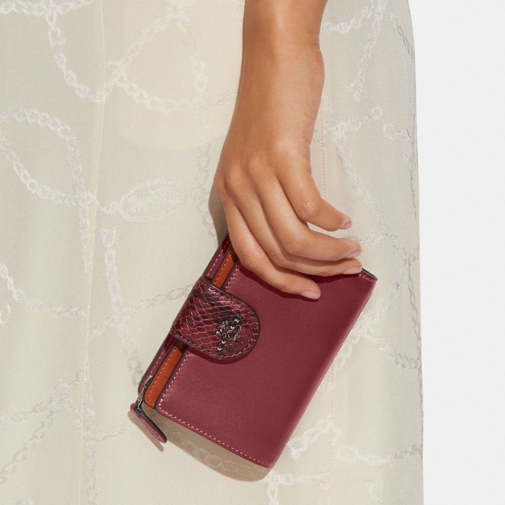 COACH®,Medium Corner Zip Wallet In Colorblock,,Detail View