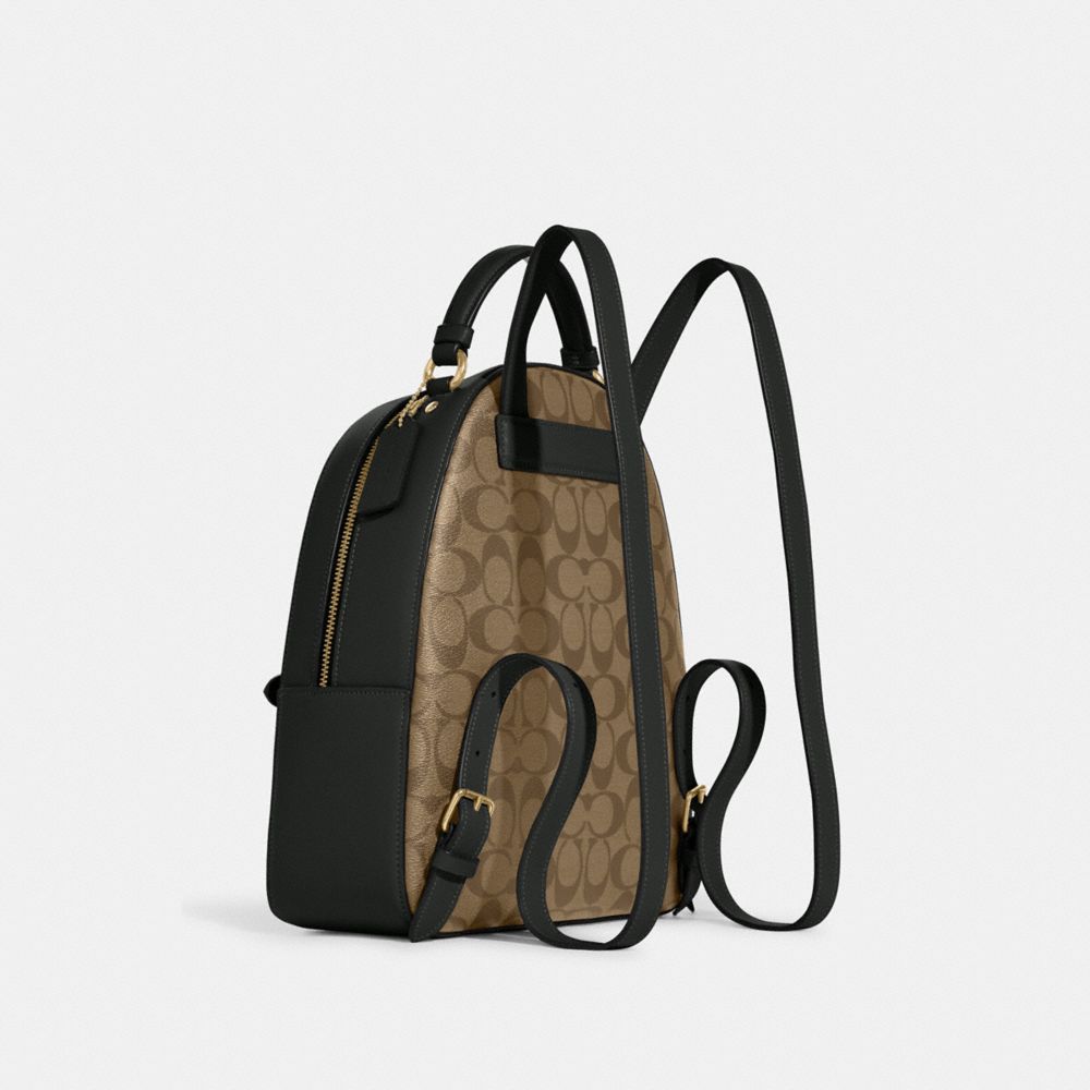 COACH® | Jordyn Backpack In Signature Canvas With Varsity Motif