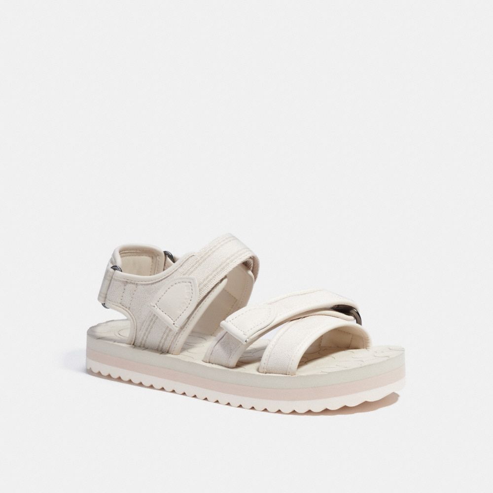 COACH® | Sport Sandal In Signature Jacquard