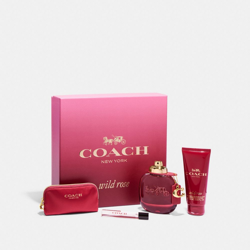 COACH®,Wild Rose Eau De Parfum 4 Piece Gift Set,,Front View