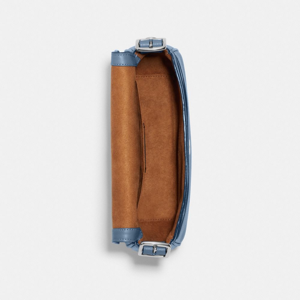 Macie Saddle Bag With Varsity Stripe