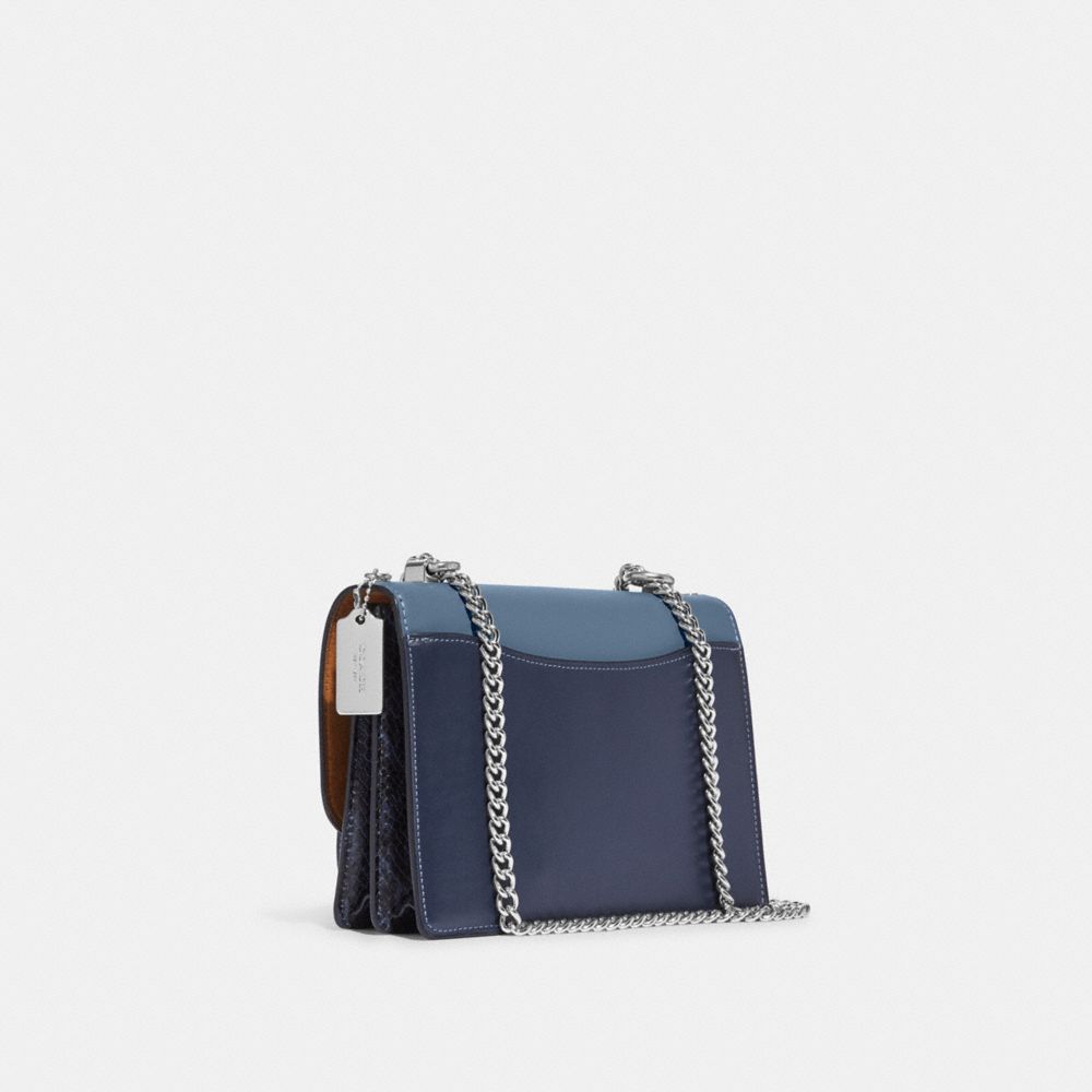 COACH®,Klare Crossbody Bag In Colorblock,Leather,Crossbody,Color Block,Pattern,Gusset,Gold Metal,Day Party,,Angle View