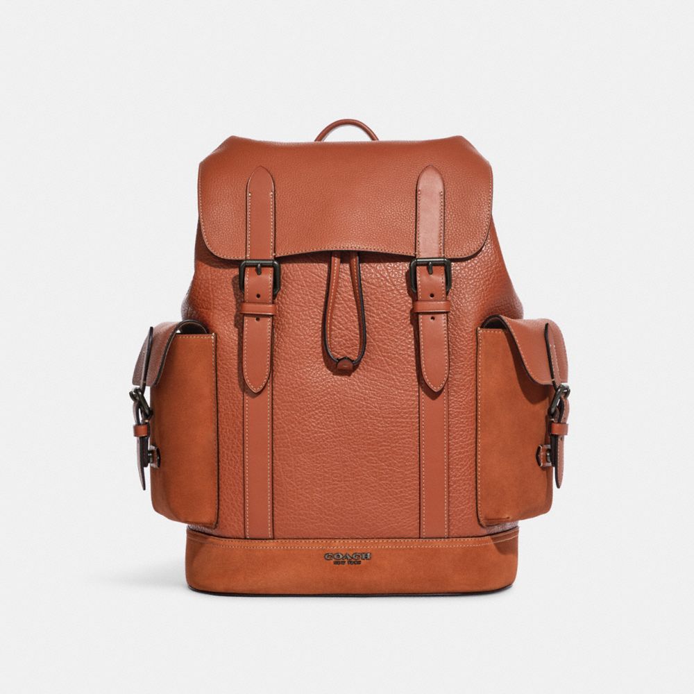 COACH Hudson Backpack In Sport Calf Leather in Brown for Men