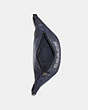 COACH®,WARREN BELT BAG IN SIGNATURE CANVAS WITH VARSITY MOTIF,Large,Black Antique Nickel/Denim/Chalk,Inside View,Top View