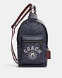 West Pack In Signature Canvas With Varsity Motif