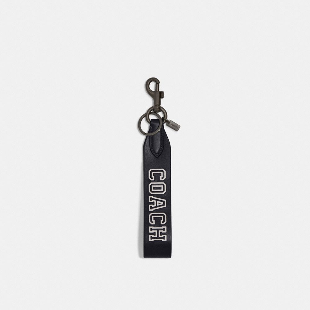 COACH® Outlet  Large Loop Key Fob In Signature Canvas