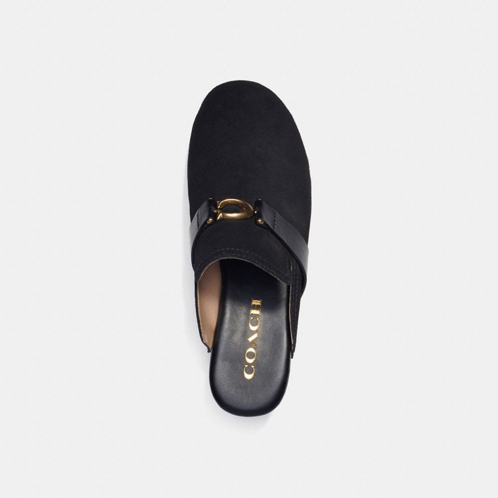 COACH®,FINLAY CLOG,Black,Inside View,Top View