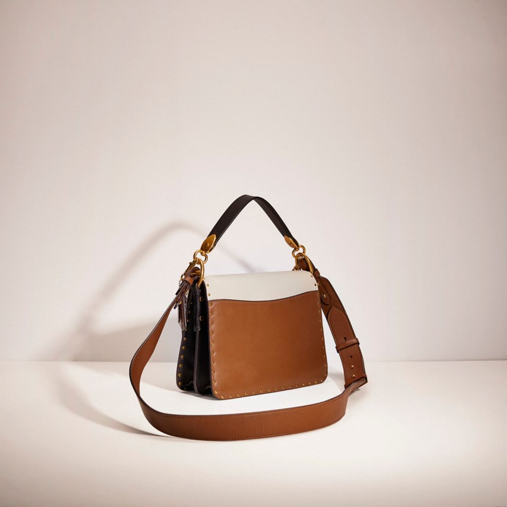 Upcrafted Beat Shoulder Bag In Colorblock With Rivets