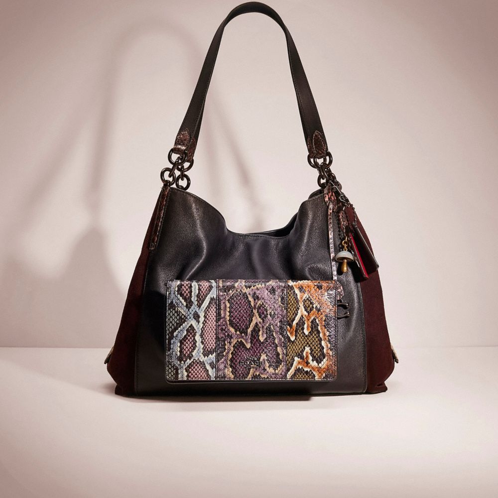 Upcrafted Dalton 31 In Colorblock With Snakeskin Detail COACH