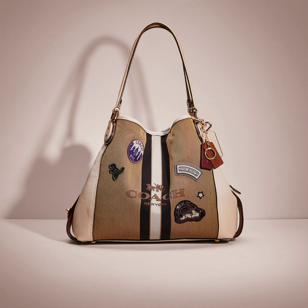 Coach Brown Leather Edie Shoulder Bag Coach