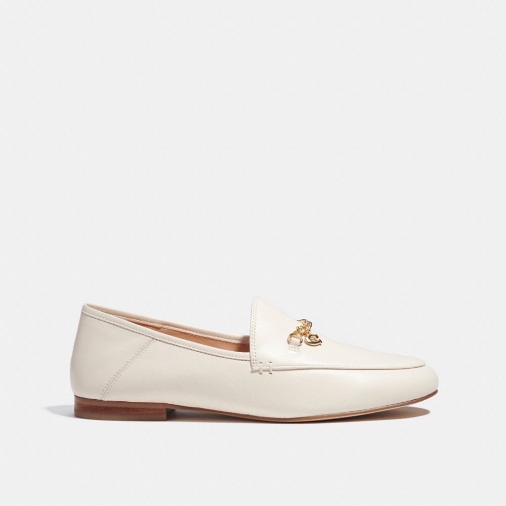 COACH®,HANNA LOAFER,Chalk,Angle View