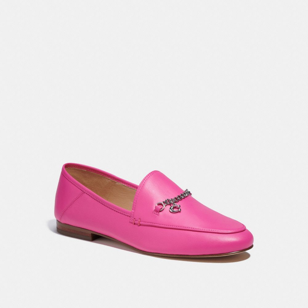 COACH®,HANNA LOAFER,Bright Fuchsia,Front View