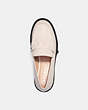 COACH®,LEAH LOAFER,Leather,Chalk,Inside View,Top View