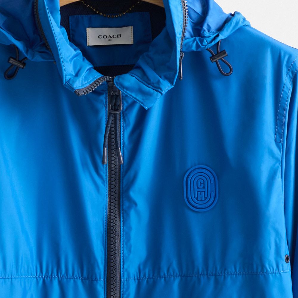 Coach Restored Core Windbreaker In Blue/orange