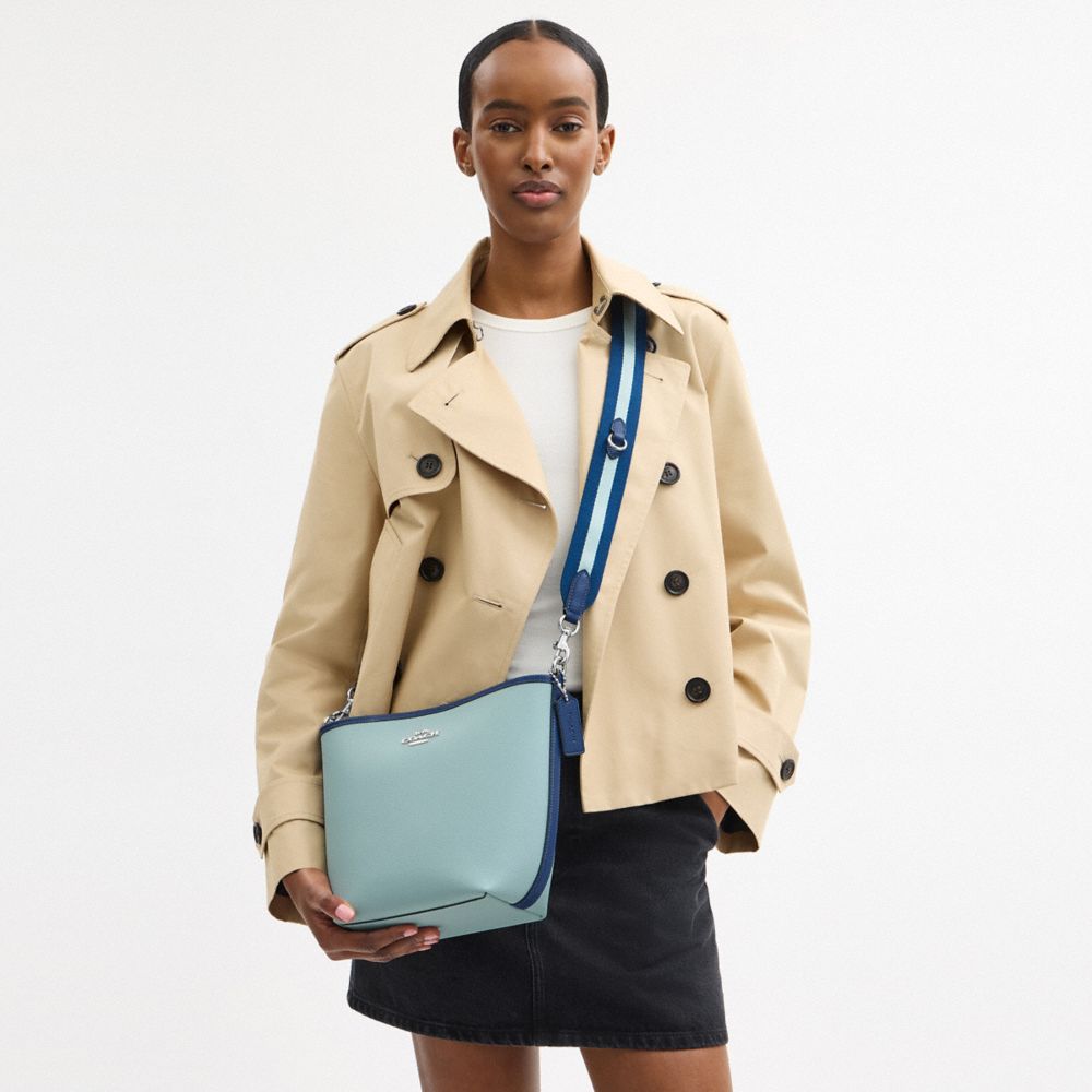 COACH®,City Bucket Bag In Colorblock,Blue