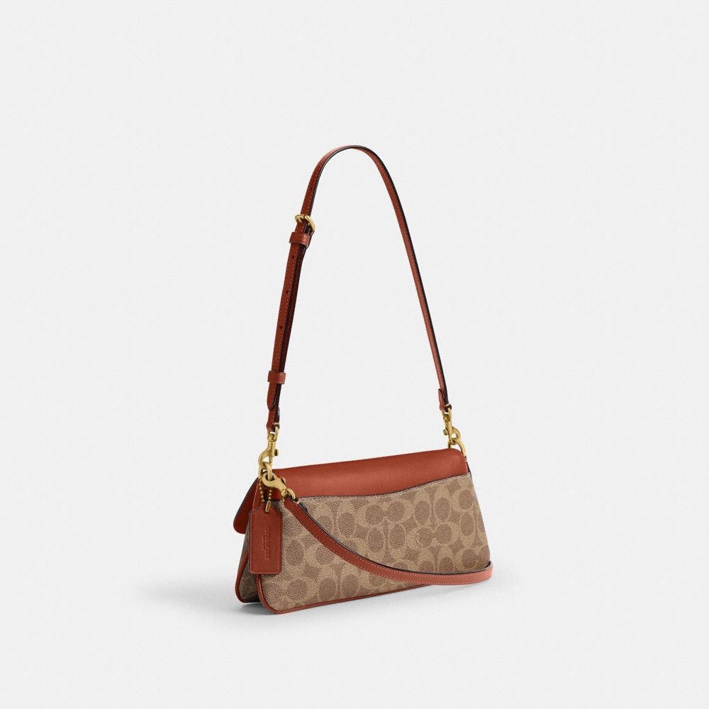 COACH®,Jet Shoulder Bag In Signature Canvas,,Angle View
