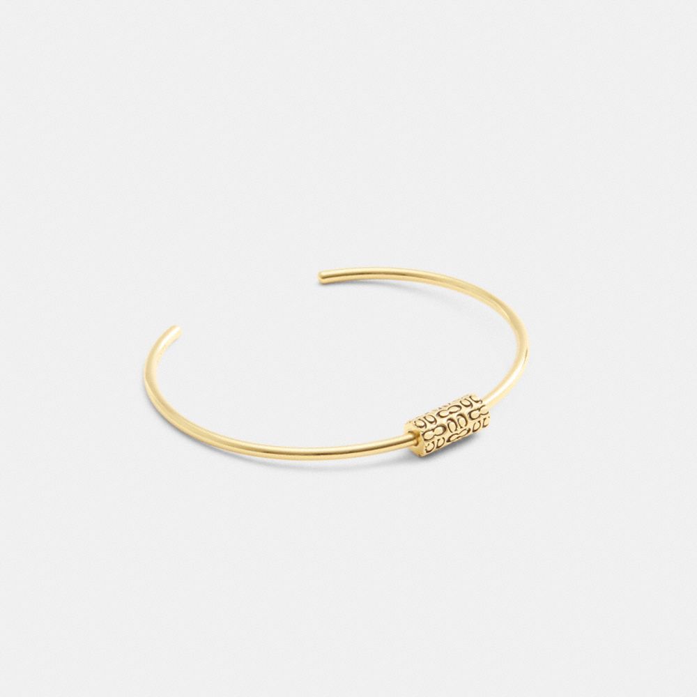 COACH QUILTED SIGNATURE BEAD CUFF 
