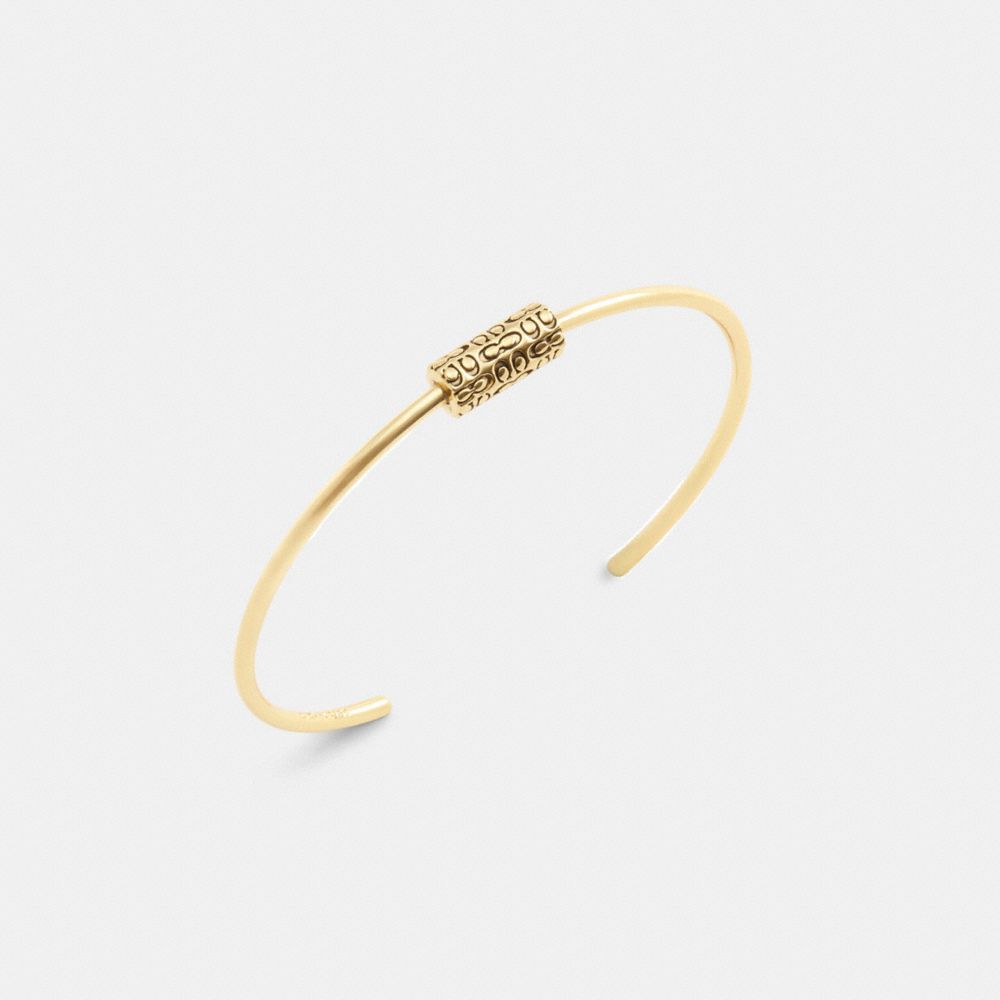 COACH QUILTED SIGNATURE BEAD CUFF 