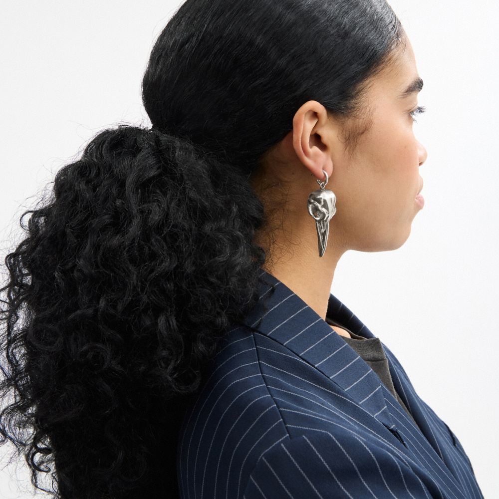 Coach Bird Skull Single Earring — фото 3