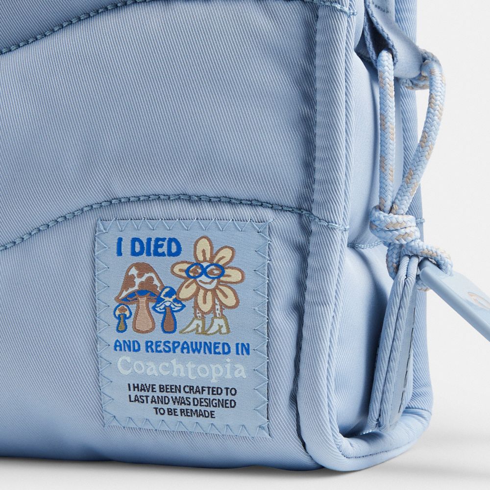 COACH®,Coachtopia Loop Mini Tote In Recycled Polyester,Blue,Closer View