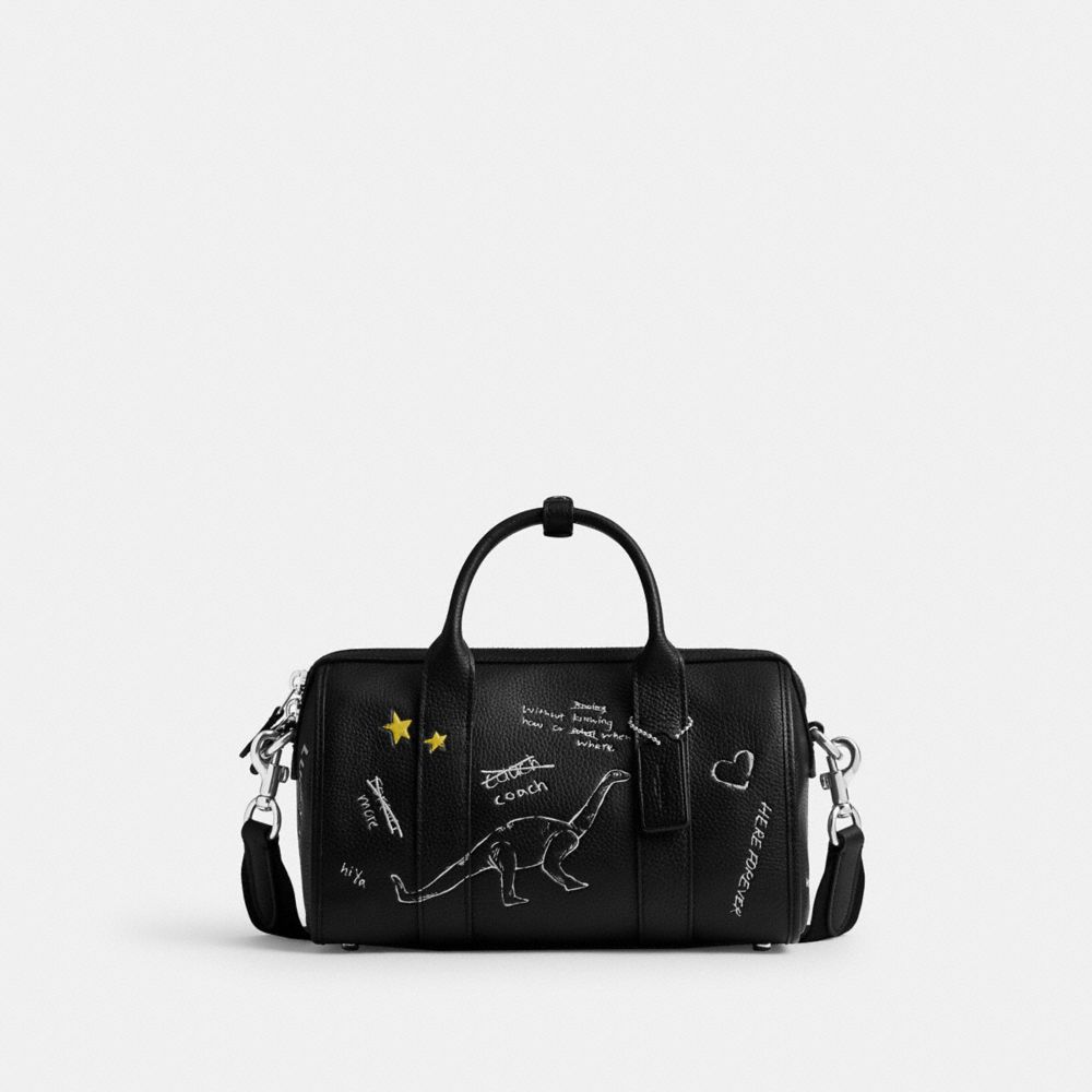 COACH®,SAC DUFFLE GOTHAM 24 AVEC CROQUIS,Noir,Front View