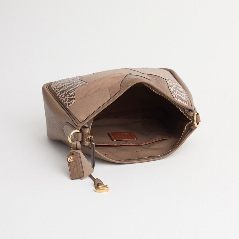 COACH®,Upcrafted Cary Shoulder Bag,,Inside View,Top View