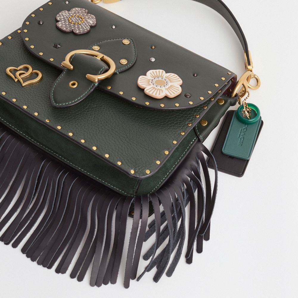 COACH®,Upcrafted Beat Shoulder Bag With Rivets,,Closer View