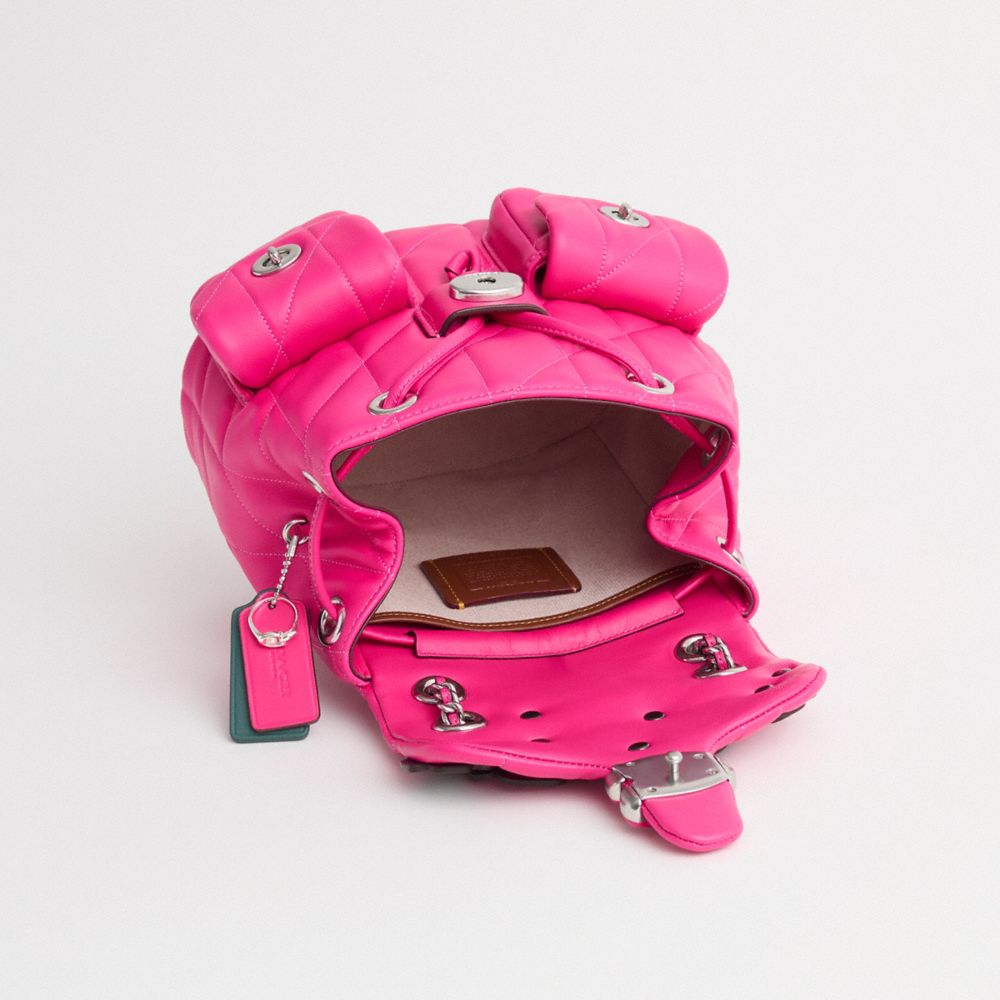 COACH®,Upcrafted Tabby Backpack With Quilting,,Inside View,Top View