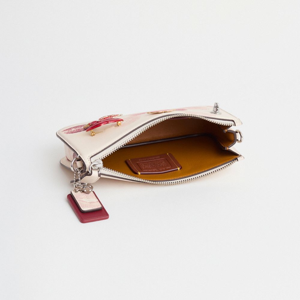 COACH®,Upcrafted Penn Shoulder Bag With Lip Print,,Inside View,Top View