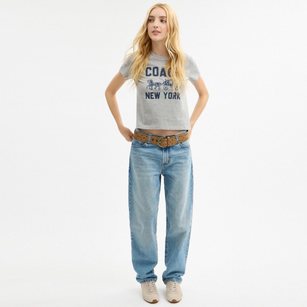 Женские футболки Coach Horse And Carriage T-Shirt In Organic Cotton — фото 2