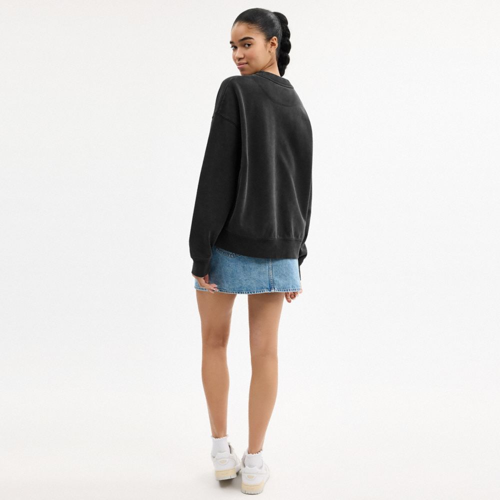 Coach Sweatshirt Mit Horse And Carriage In Black