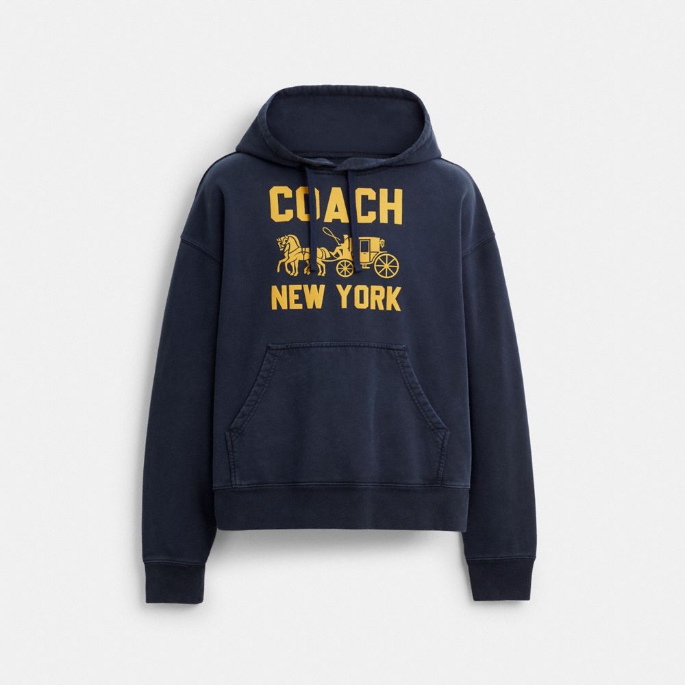 Coach Pferd- Und Wagen-hoodie In Blue