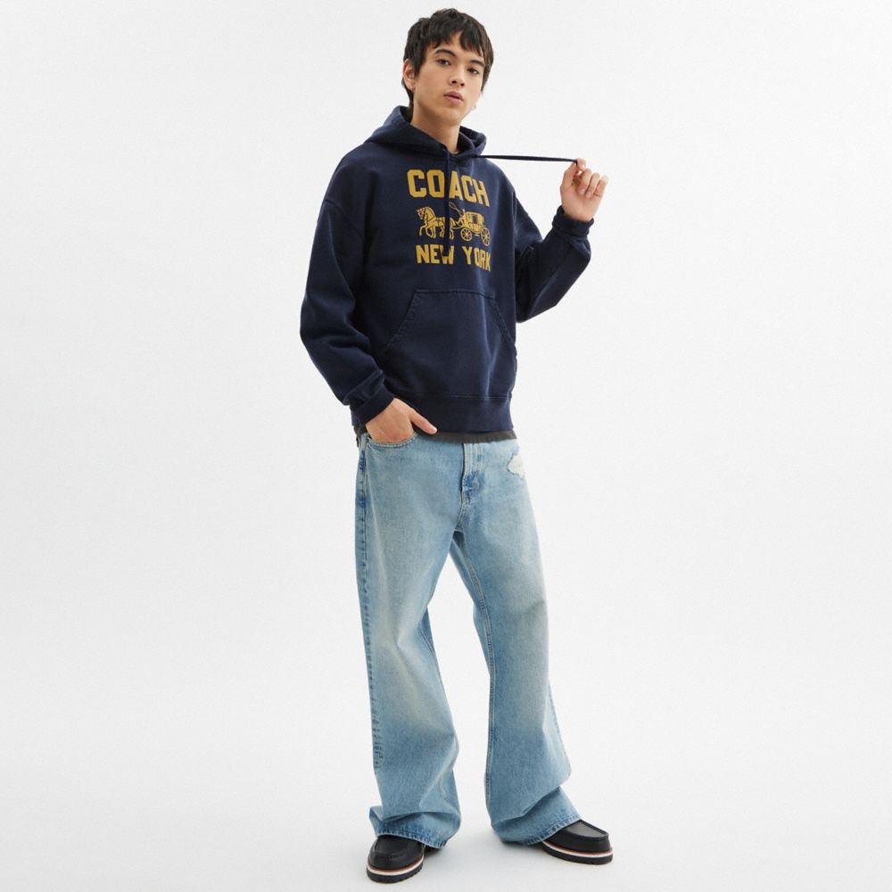 Coach Pferd- Und Wagen-hoodie In Blue