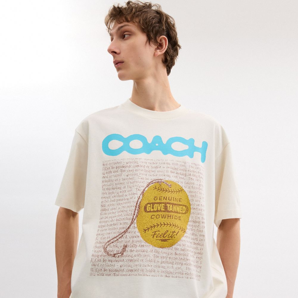 COACH®,Relaxed Collage Graphic T Shirt,,Detail View