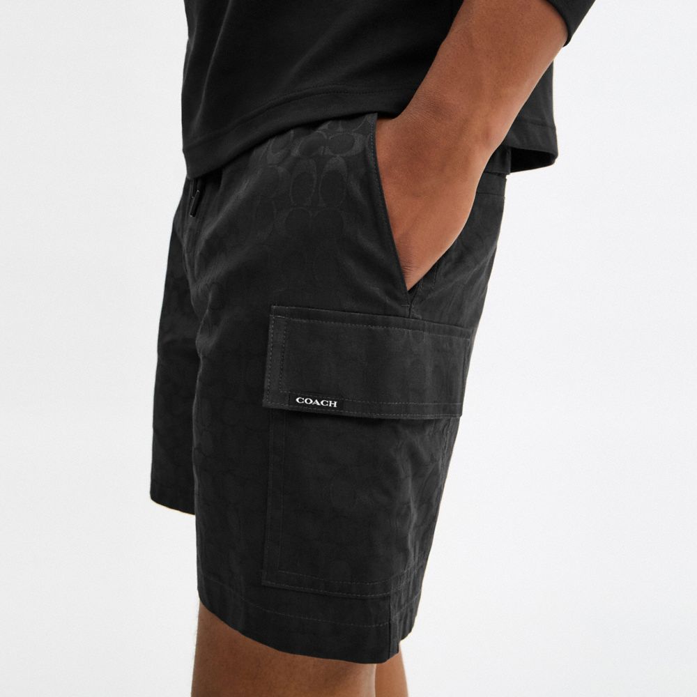 COACH®,Signature Jacquard Shorts,,Detail View