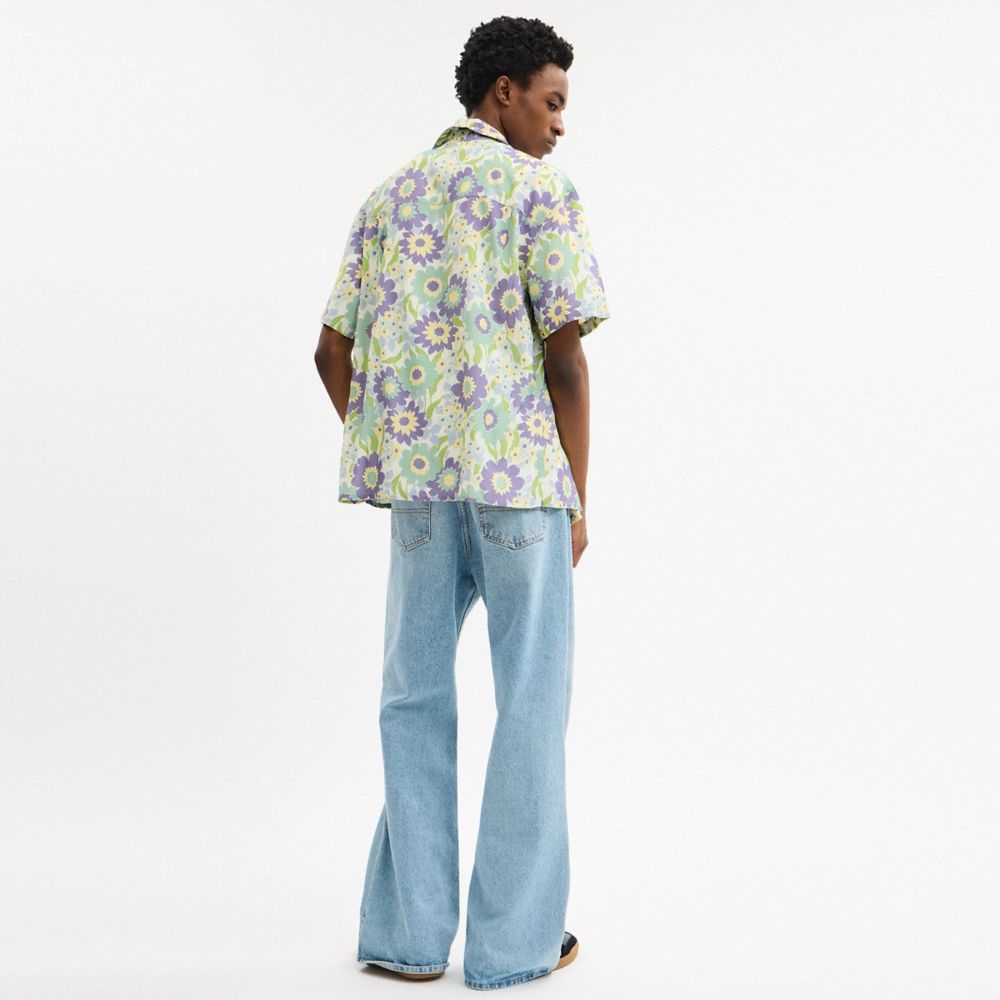 COACH®,Floral Camp Shirt,,Scale View