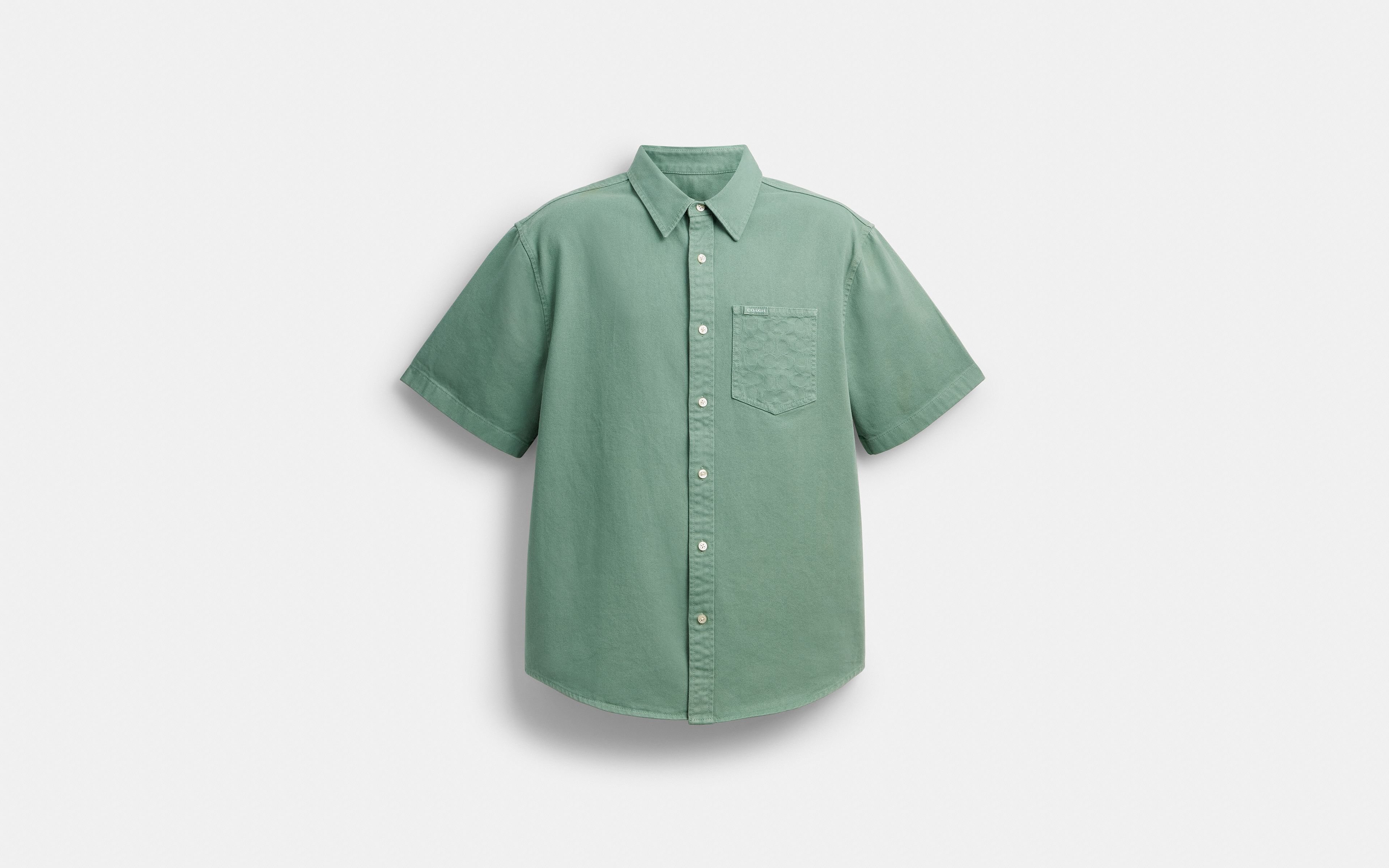 Short Sleeve Relaxed Denim Shirt