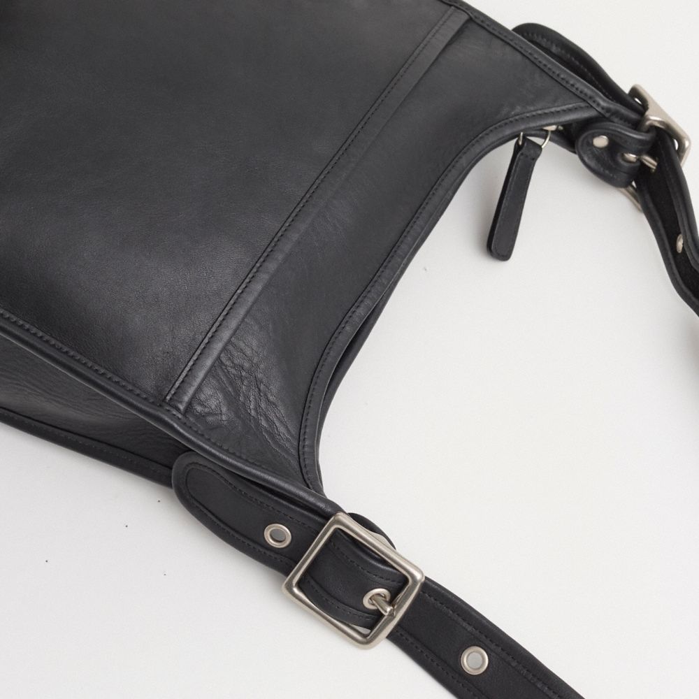 COACH®,Vintage Large Legacy Zip Bag,Black,Closer View