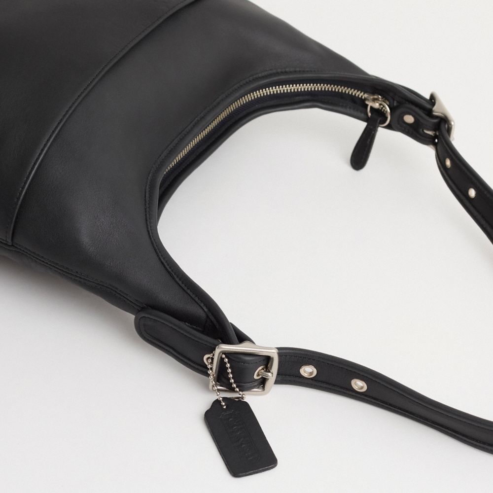 COACH®,Vintage Legacy Hobo Bag,Leather,Hobo,Casual,Black,Closer View