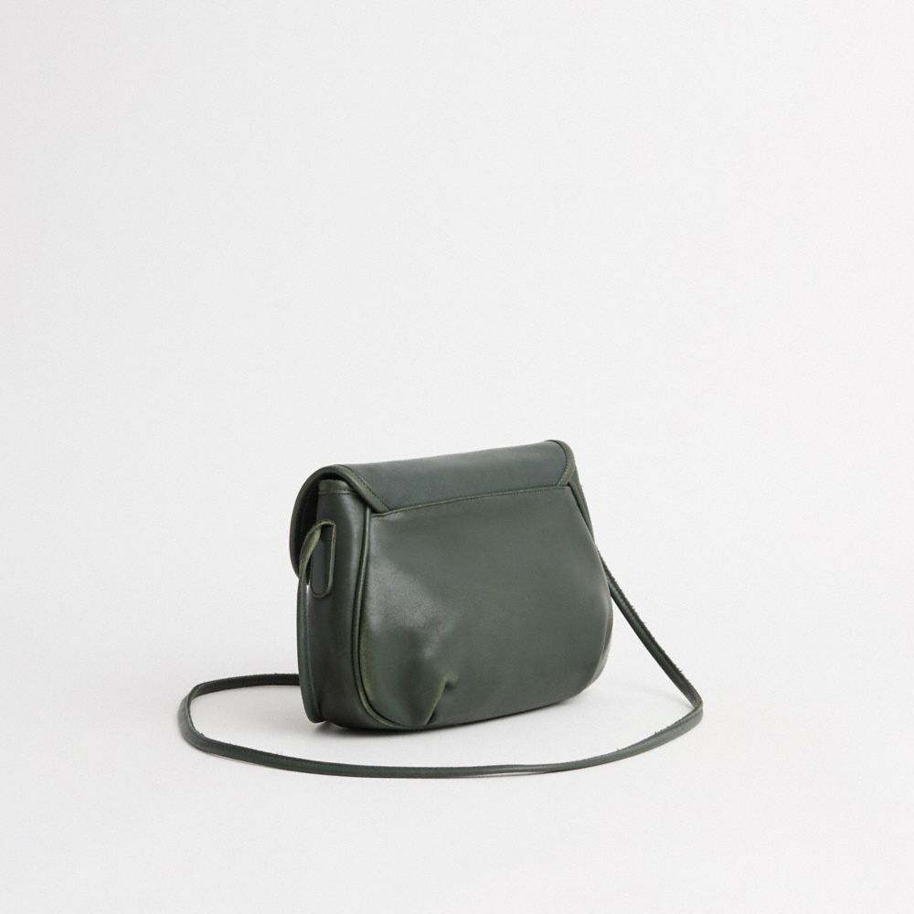 COACH®,Vintage Café Bag,Leather,Crossbody,Pen Holder,Casual,Green,Angle View