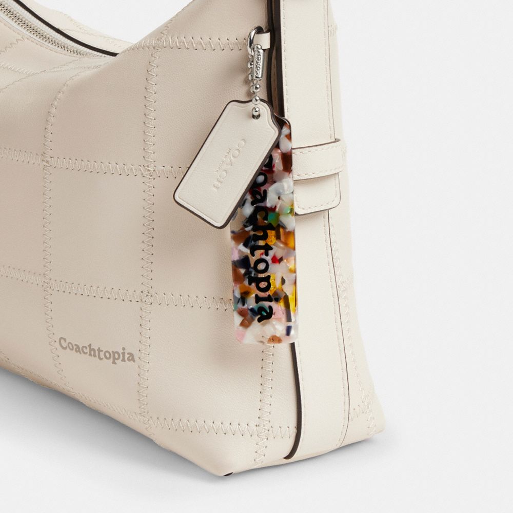 COACH®,Alter/Ego Shoulder Bag In Checkerboard Upcrafted Leather,White,Group View