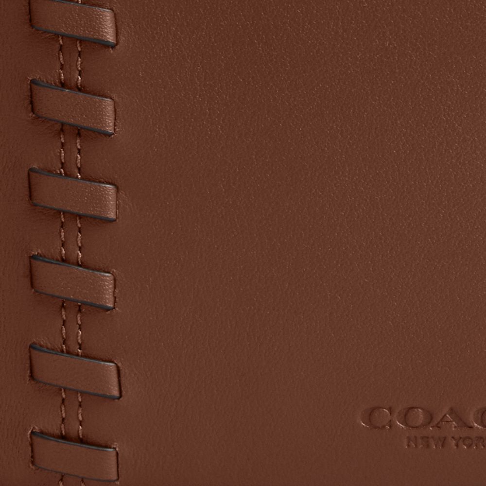 COACH®,3 In 1 Wallet With Whipstitch,Brown,Closer View
