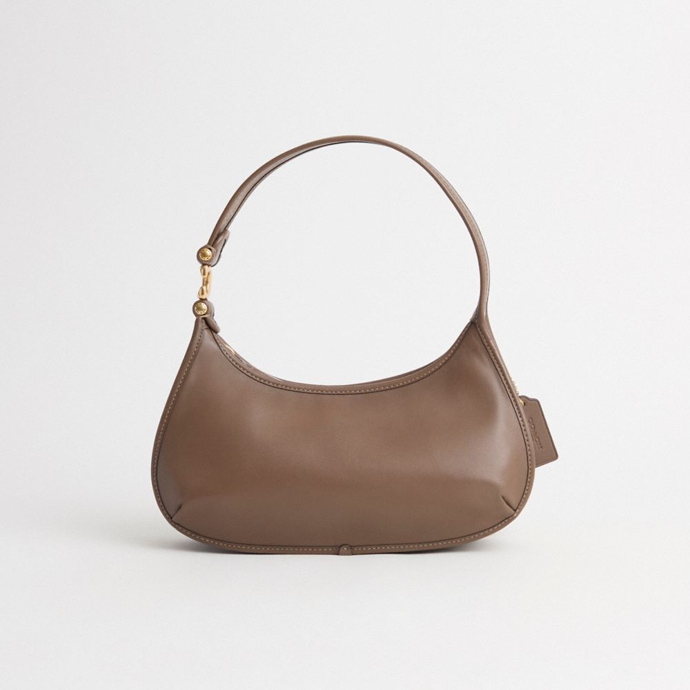 Coach Restored Eve Shoulder Bag In Brass/dark Stone