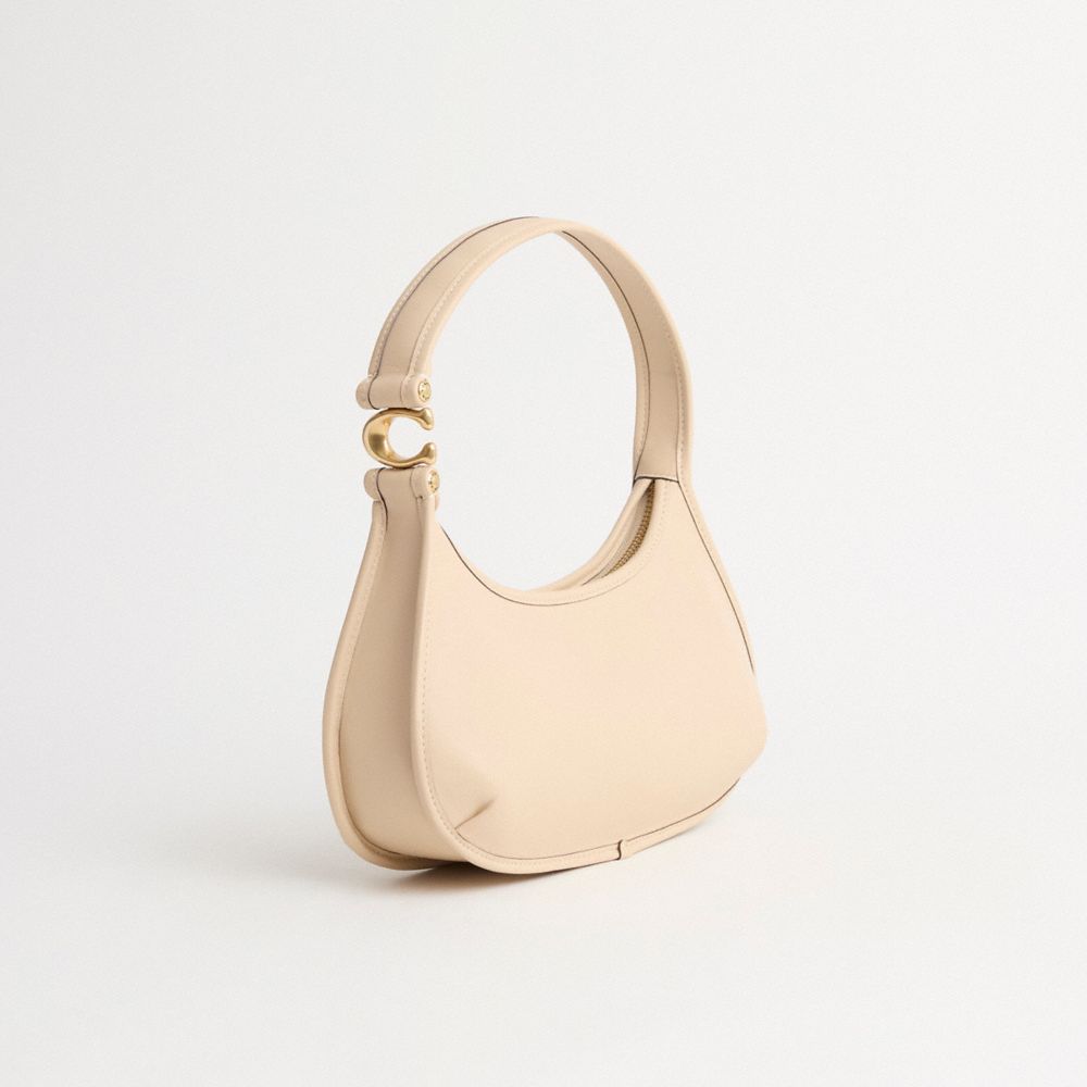 COACH®,Restored Eve Shoulder Bag,Cream,Angle View