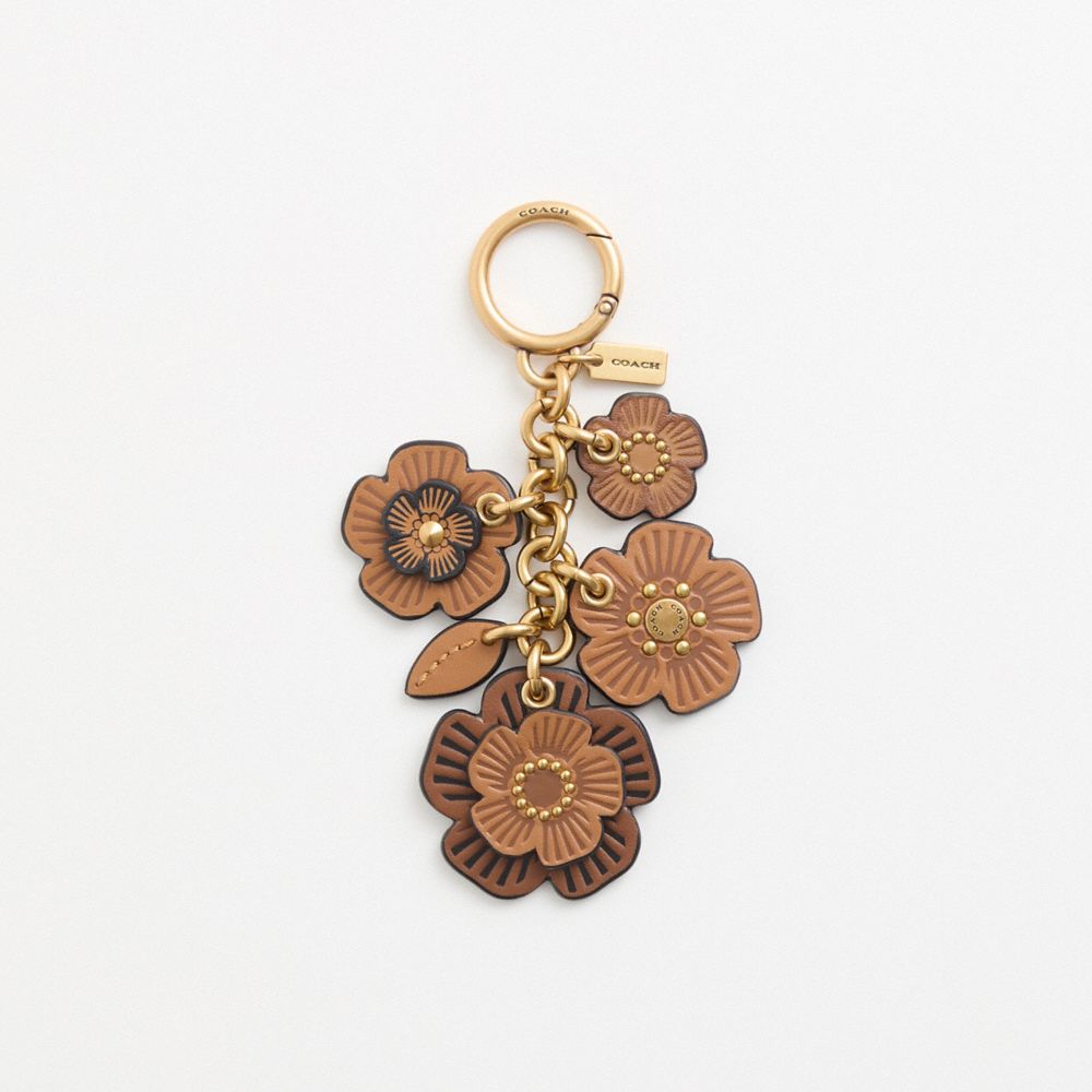 Coach Tea Rose shops bag charm