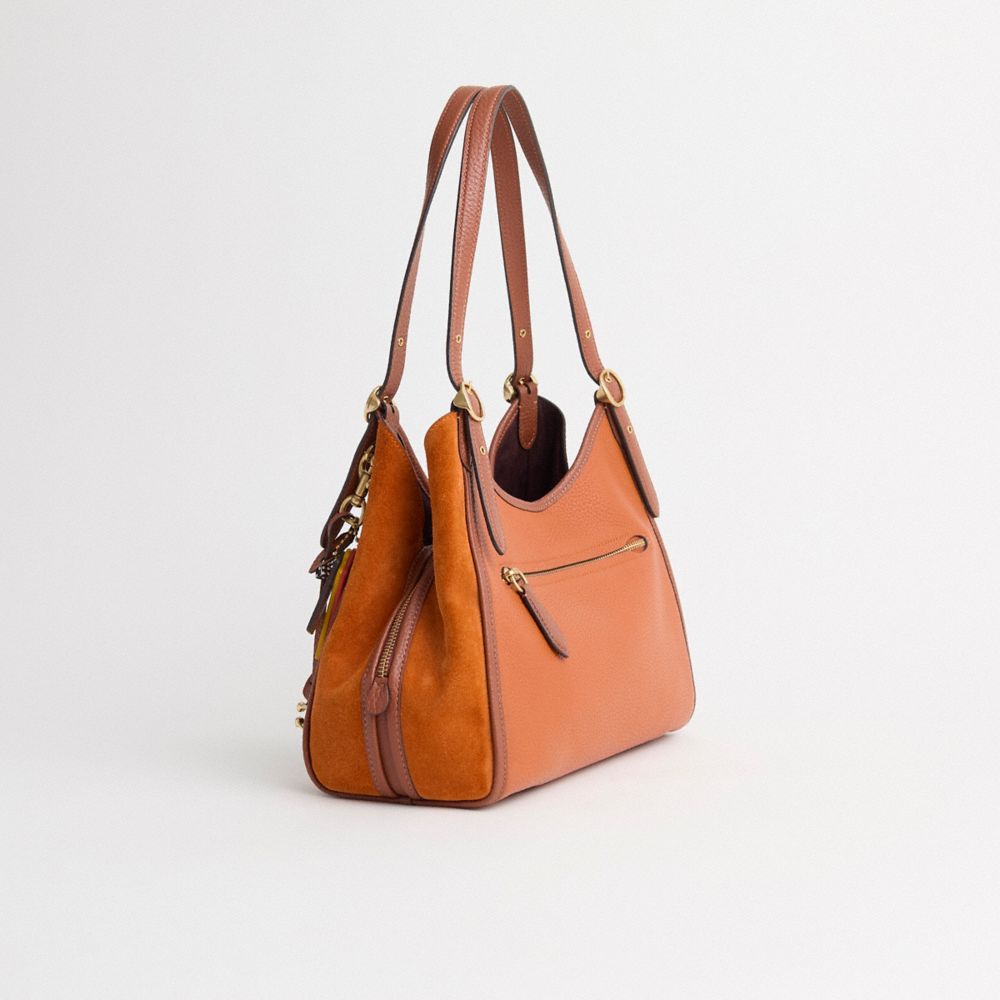 COACH®,Upcrafted Lori Shoulder Bag,,Angle View